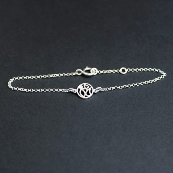 Bracelet en argent avec diamant
