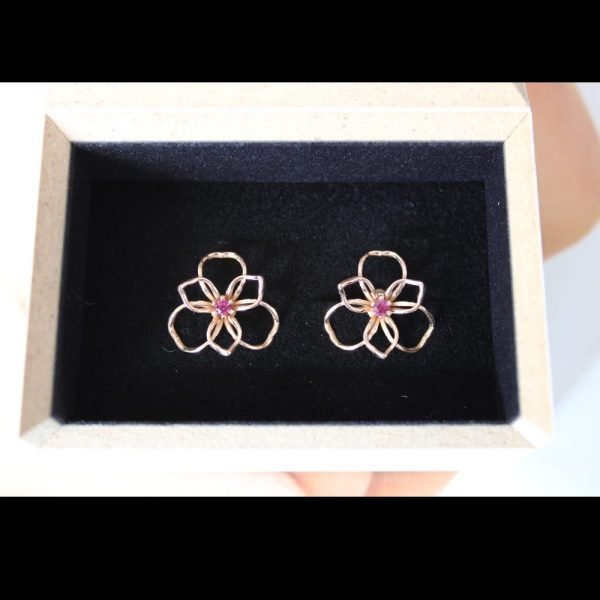 Pendientes “flor Iris” - Imagen 3